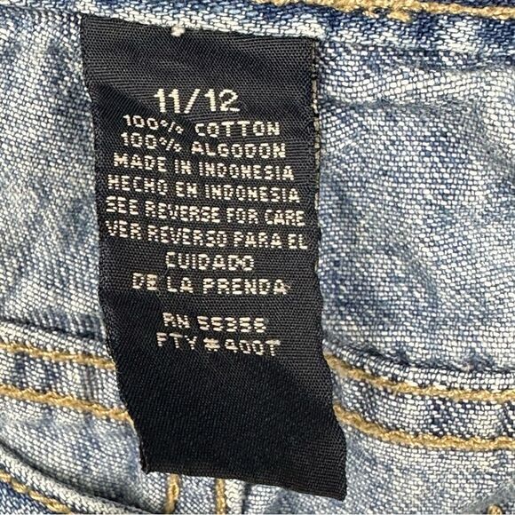 Stephen Hardy Squeeze Jeans Womens 11/12 Flare Leg Bellbottom Glitter Front Blue - Picture 14 of 16